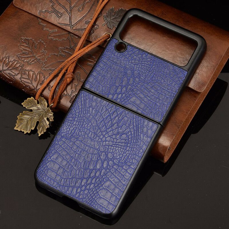 Hoesje Samsung Galaxy Z Flip 3 5g Krokodillenleer Effect Bescherming Hoesje