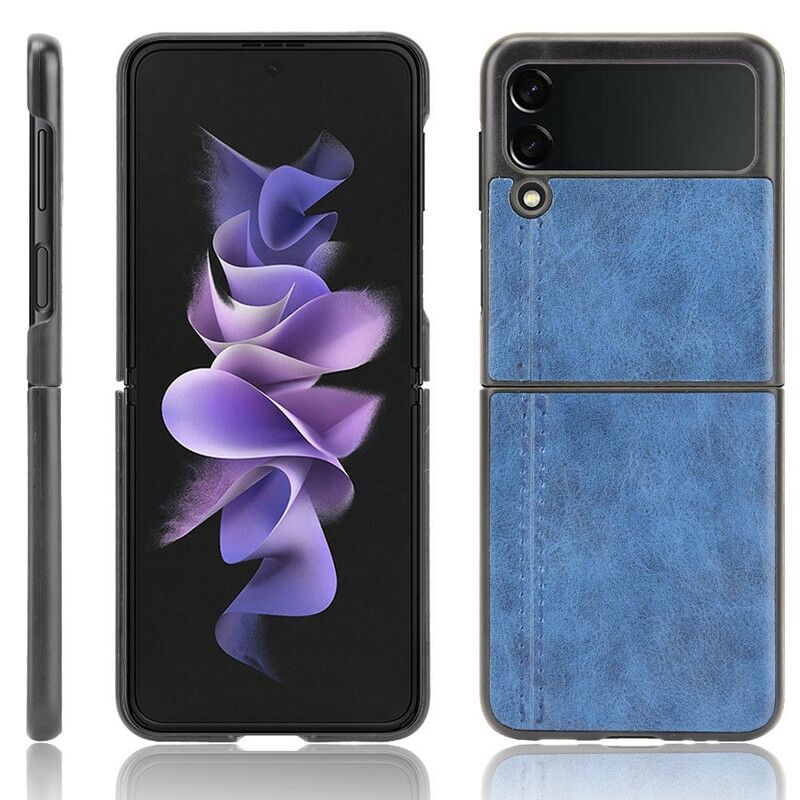 Hoesje Samsung Galaxy Z Flip 3 5g Kunstleer Stiksels