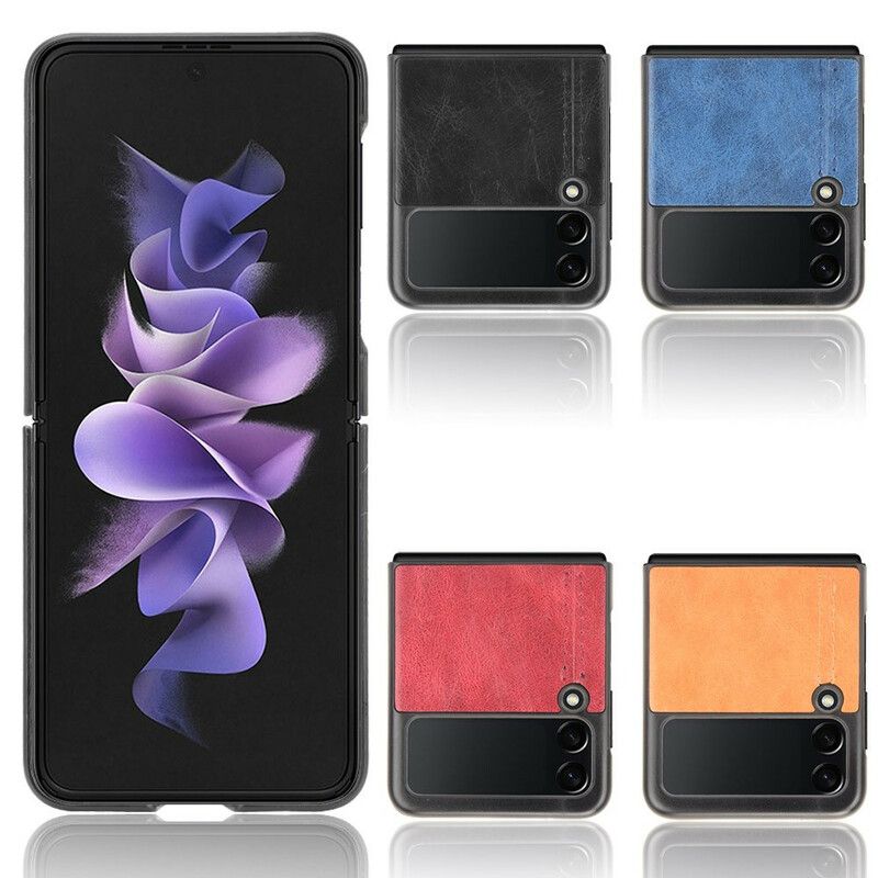 Hoesje Samsung Galaxy Z Flip 3 5g Kunstleer Stiksels