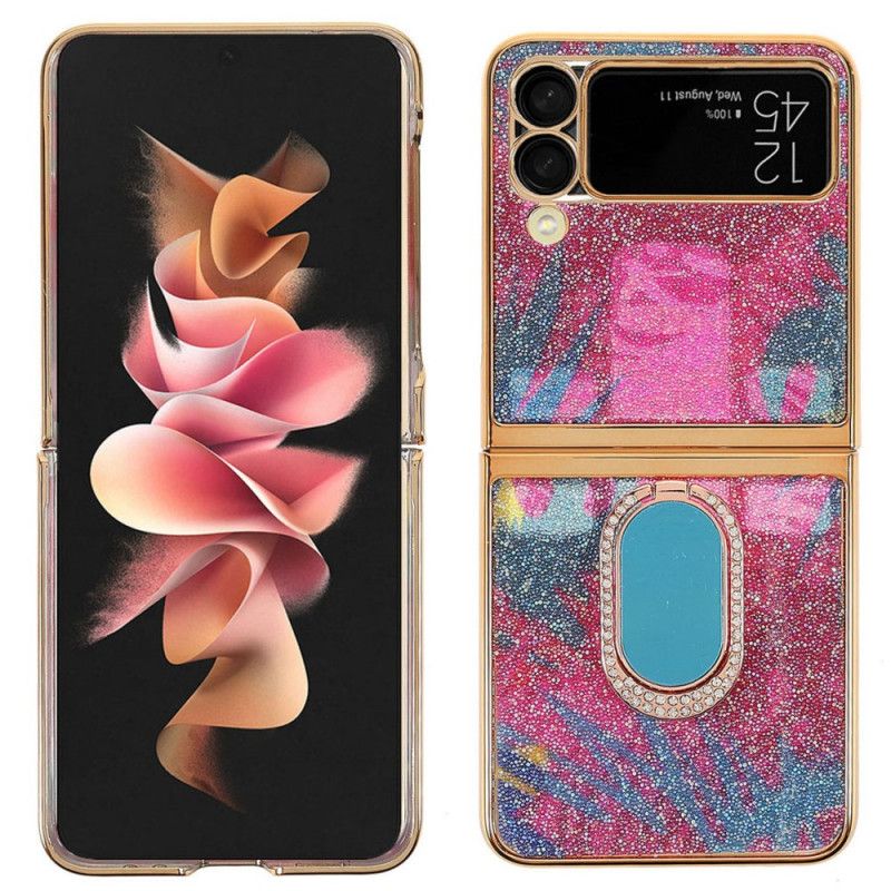 Hoesje Samsung Galaxy Z Flip 3 5g Sierstenen Met Steunring