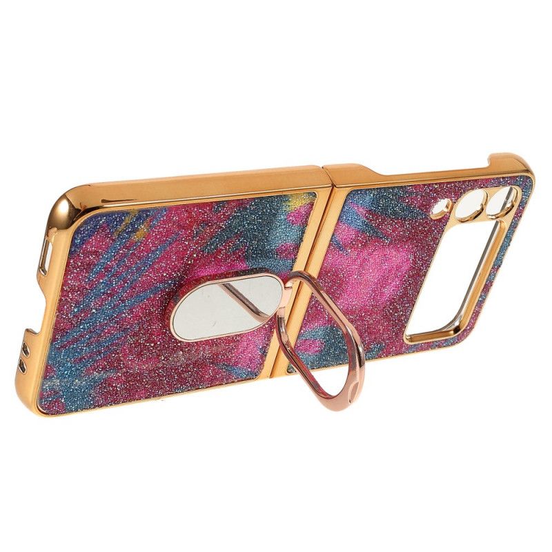 Hoesje Samsung Galaxy Z Flip 3 5g Sierstenen Met Steunring