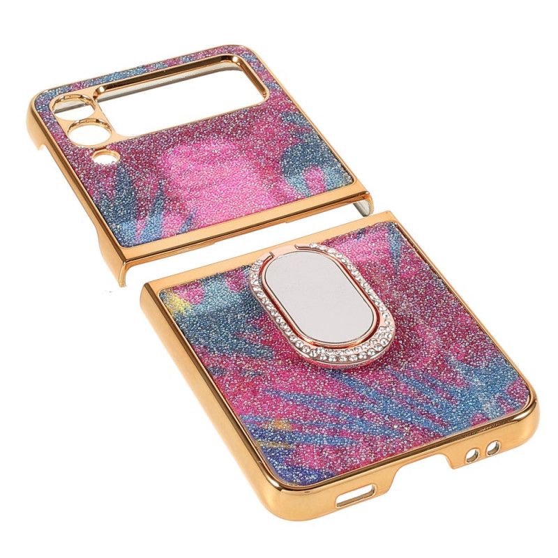 Hoesje Samsung Galaxy Z Flip 3 5g Sierstenen Met Steunring