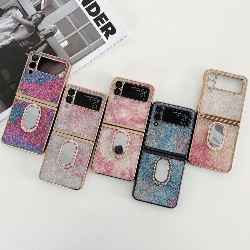 Hoesje Samsung Galaxy Z Flip 3 5g Sierstenen Met Steunring