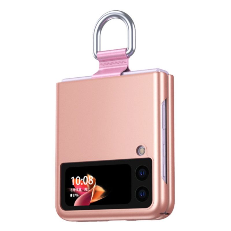 Hoesje Samsung Galaxy Z Flip 3 5g Skin-touch Met Ring