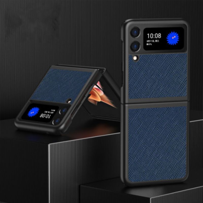 Hoesje Samsung Galaxy Z Flip 3 5g Stijl Getextureerd Leer