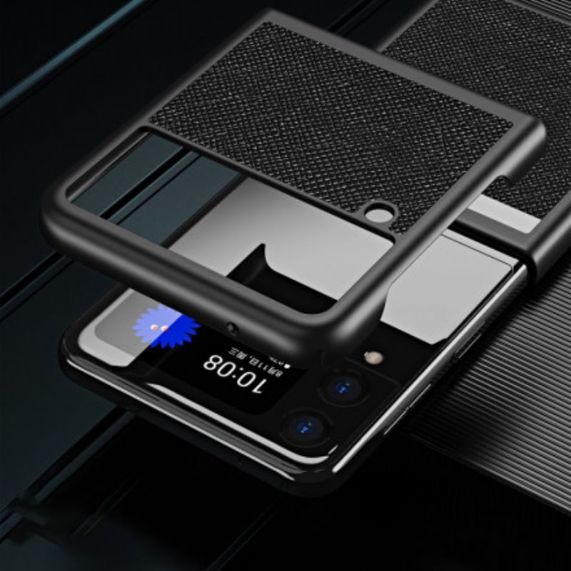 Hoesje Samsung Galaxy Z Flip 3 5g Stijl Getextureerd Leer