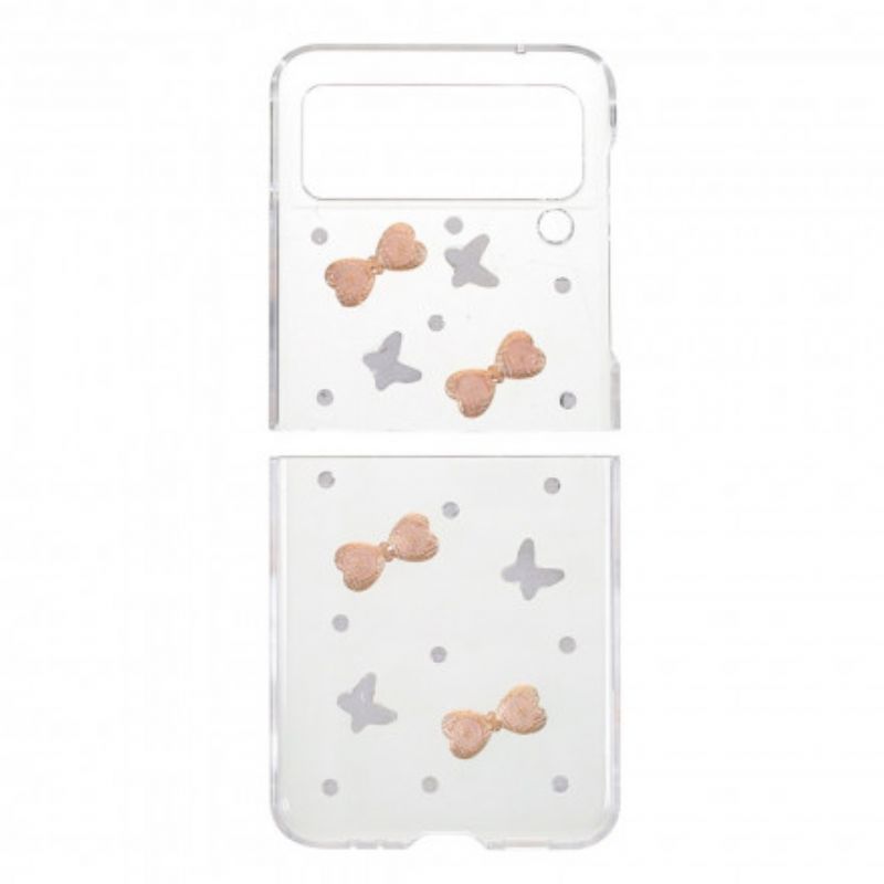 Hoesje Samsung Galaxy Z Flip 3 5g Vlinders Edelstenen
