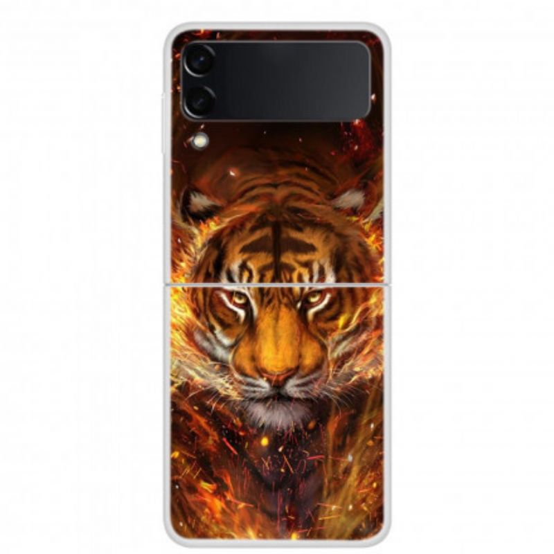 Hoesje Samsung Galaxy Z Flip 3 5g Vuurtijger