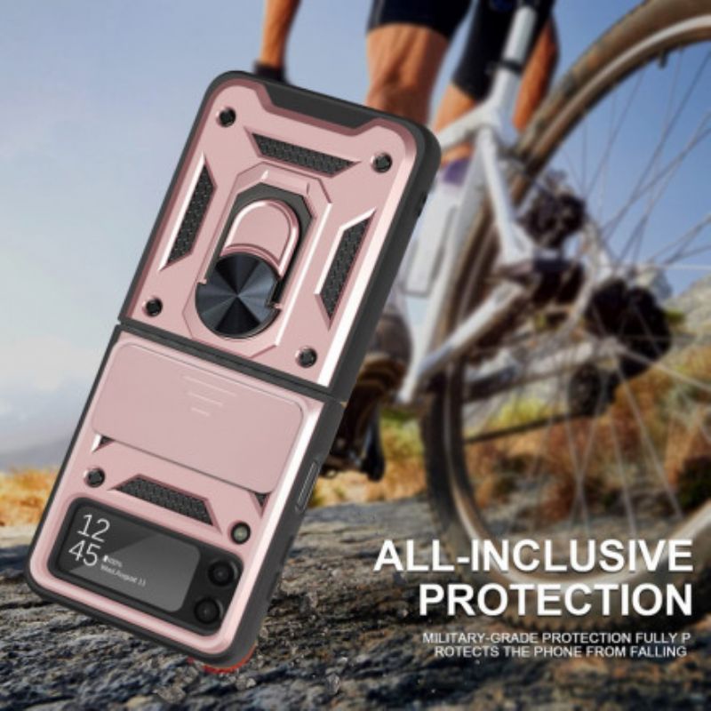 Hoesje Voor Samsung Galaxy Z Flip 3 5g Hybride Met Steunring