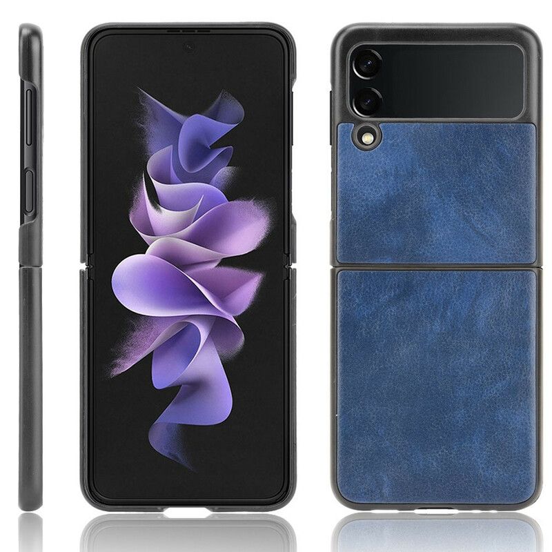 Hoesje Voor Samsung Galaxy Z Flip 3 5g Lychee Kunstleer