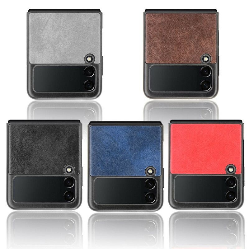 Hoesje Voor Samsung Galaxy Z Flip 3 5g Lychee Kunstleer