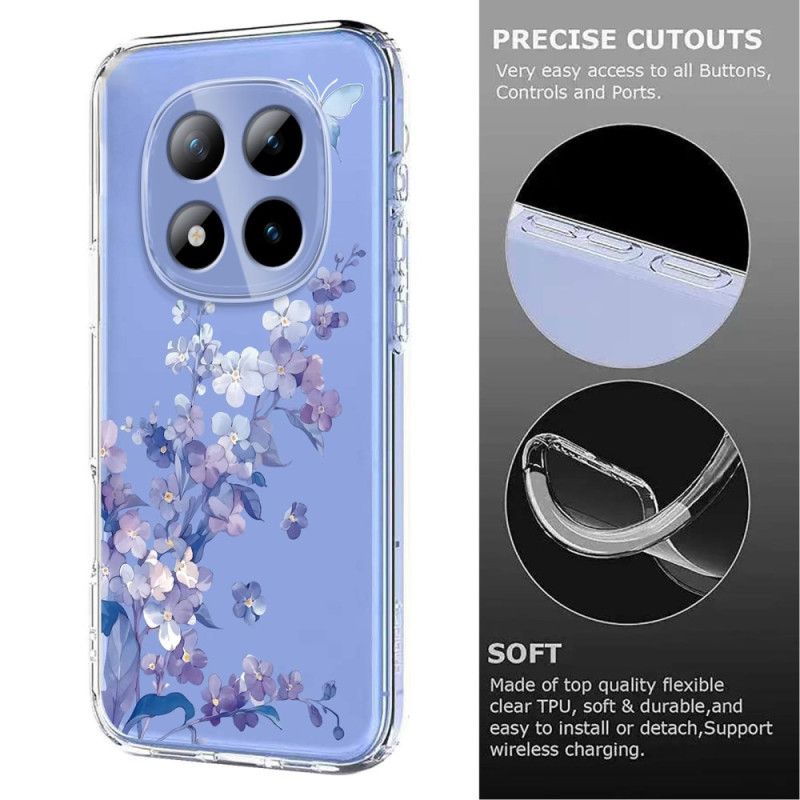 Case Hoesje Xiaomi Redmi Note 15 Pro Plus 5g Telefoonhoesje Bloemen- En Vlindereffect