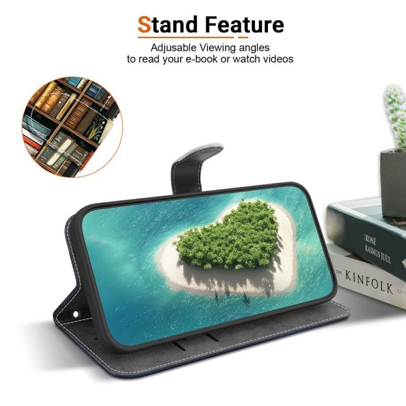 Flip Case Leren Xiaomi Redmi Note 15 Pro Plus 5g Bibliotheek