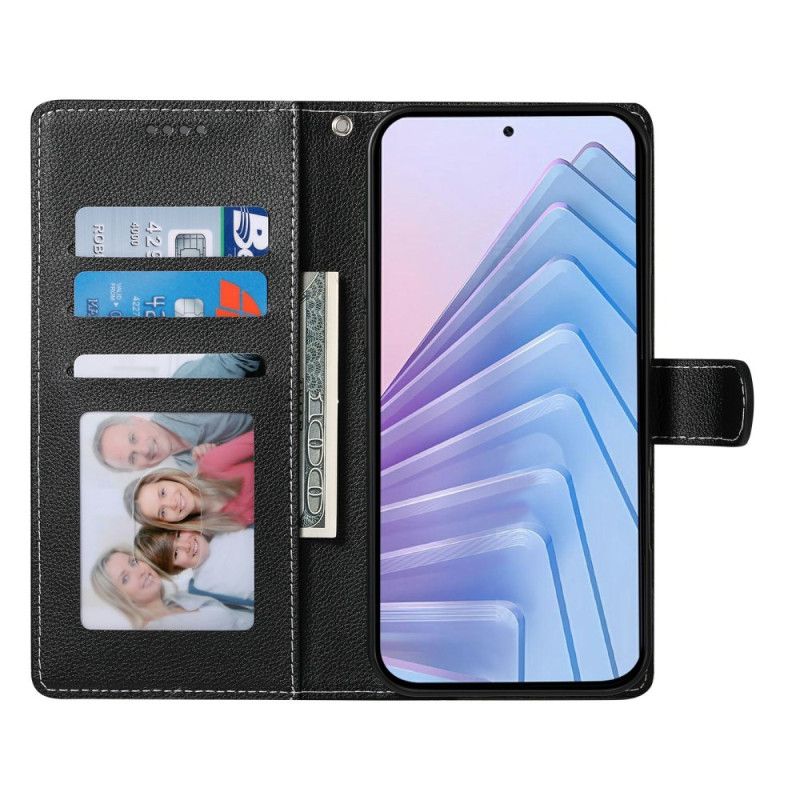 Flip Case Leren Xiaomi Redmi Note 15 Pro Plus 5g Effen Kunstleer