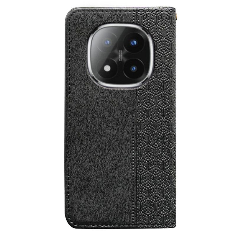 Flip Case Leren Xiaomi Redmi Note 15 Pro Plus 5g Flipcover Met Bandje En Rand