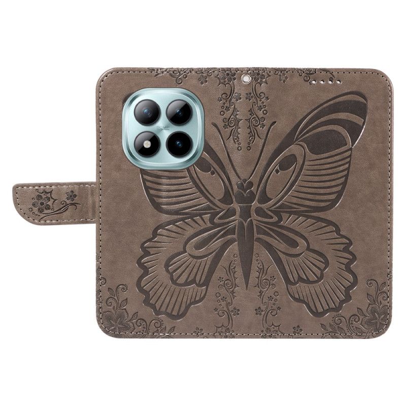 Flip Case Leren Xiaomi Redmi Note 15 Pro Plus 5g Vlinderdesign