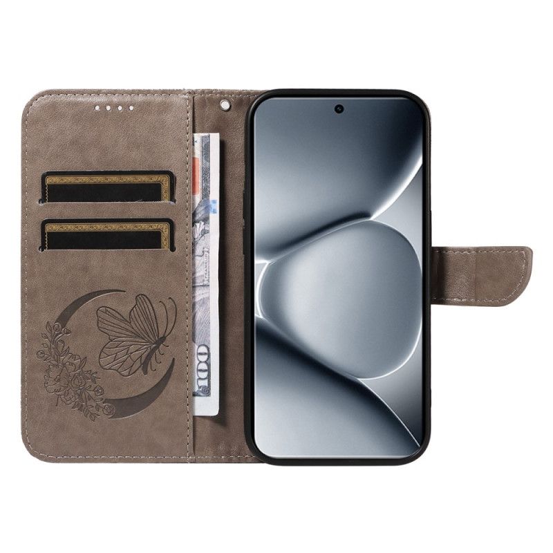 Flip Case Leren Xiaomi Redmi Note 15 Pro Plus 5g Vlinderdesign