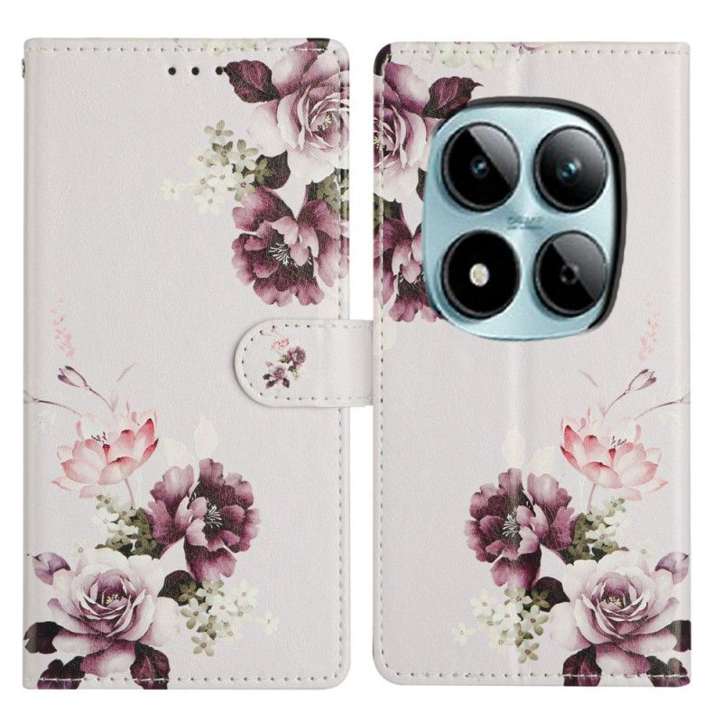 Folio-hoesje Xiaomi Redmi Note 15 Pro Plus 5g Roze Kruis