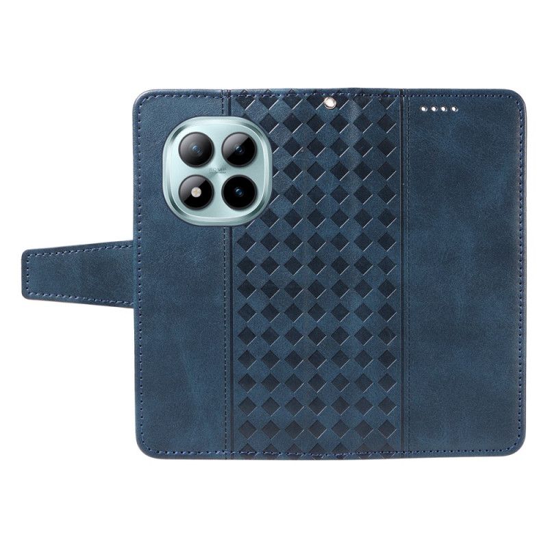 Folio-hoesje Xiaomi Redmi Note 15 Pro Plus 5g Telefoonhoesje Geruite Rand