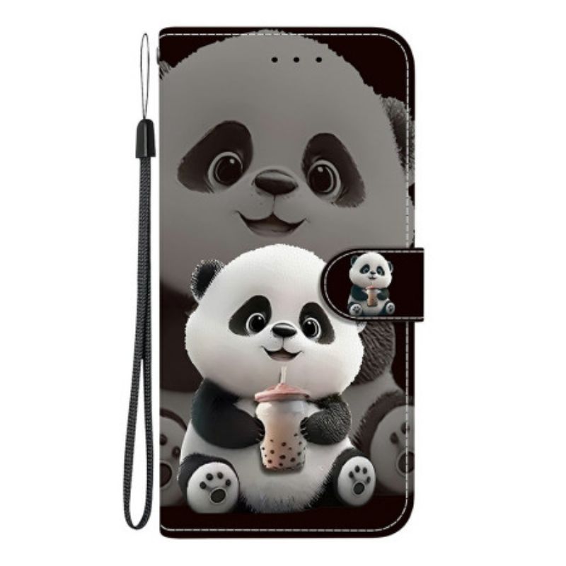 Folio-hoesje Xiaomi Redmi Note 15 Pro Plus 5g Telefoonhoesje Melkthee Panda