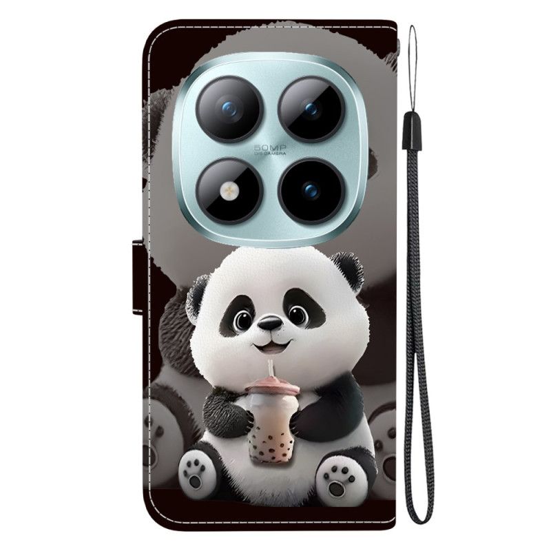 Folio-hoesje Xiaomi Redmi Note 15 Pro Plus 5g Telefoonhoesje Melkthee Panda