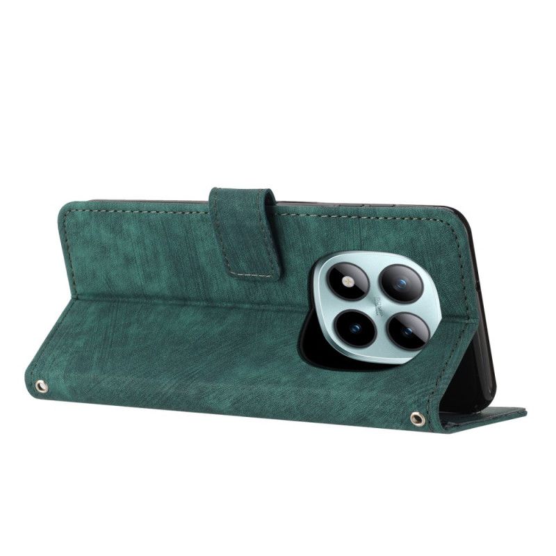 Folio-hoesje Xiaomi Redmi Note 15 Pro Plus 5g Telefoonhoesje Retro Design