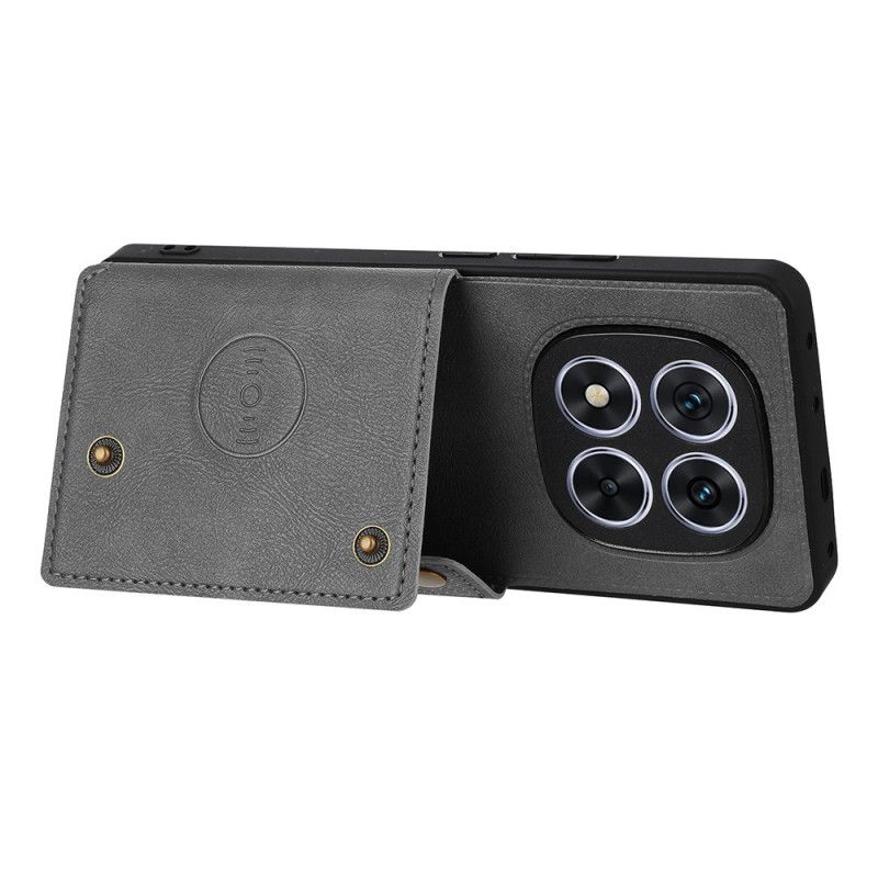 Hoesje Xiaomi Redmi Note 15 Pro Plus 5g Met Kaarthouder En Standaard Bescherming Hoesje