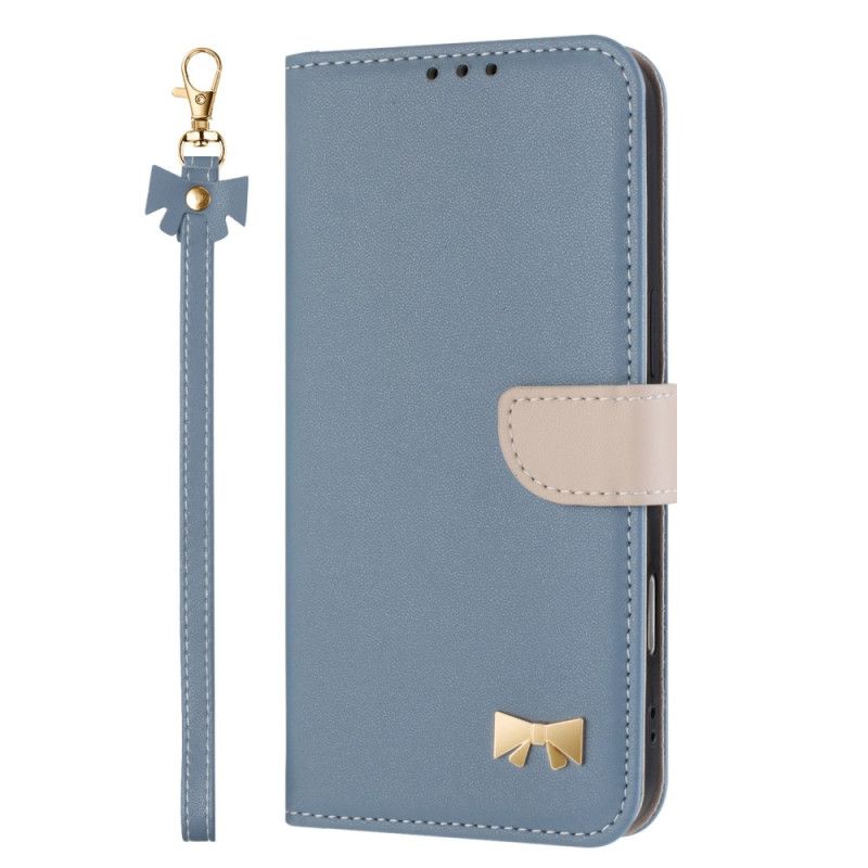 Leren Hoesje Voor Xiaomi Redmi Note 15 Pro Plus 5g Decoratieve Strik