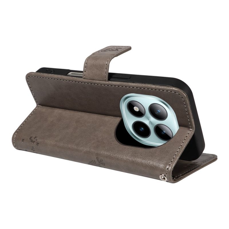 Leren Hoesje Voor Xiaomi Redmi Note 15 Pro Plus 5g Kat En Boom