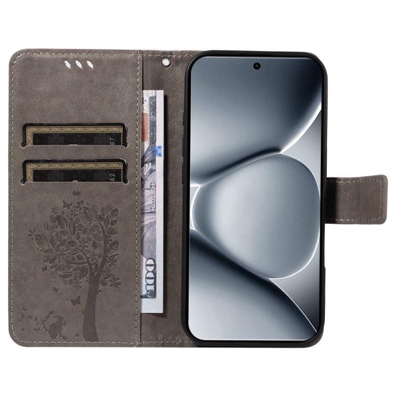 Leren Hoesje Voor Xiaomi Redmi Note 15 Pro Plus 5g Kat En Boom