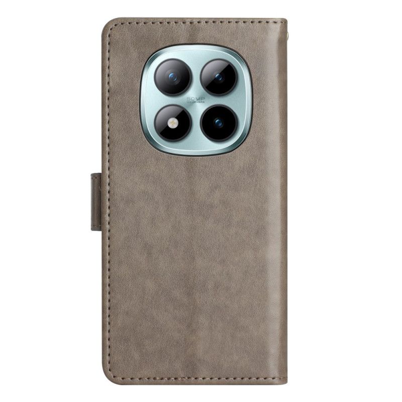 Leren Hoesje Voor Xiaomi Redmi Note 15 Pro Plus 5g Kleine Bloemen