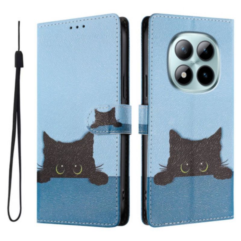 Leren Hoesje Voor Xiaomi Redmi Note 15 Pro Plus 5g Kleine Kat