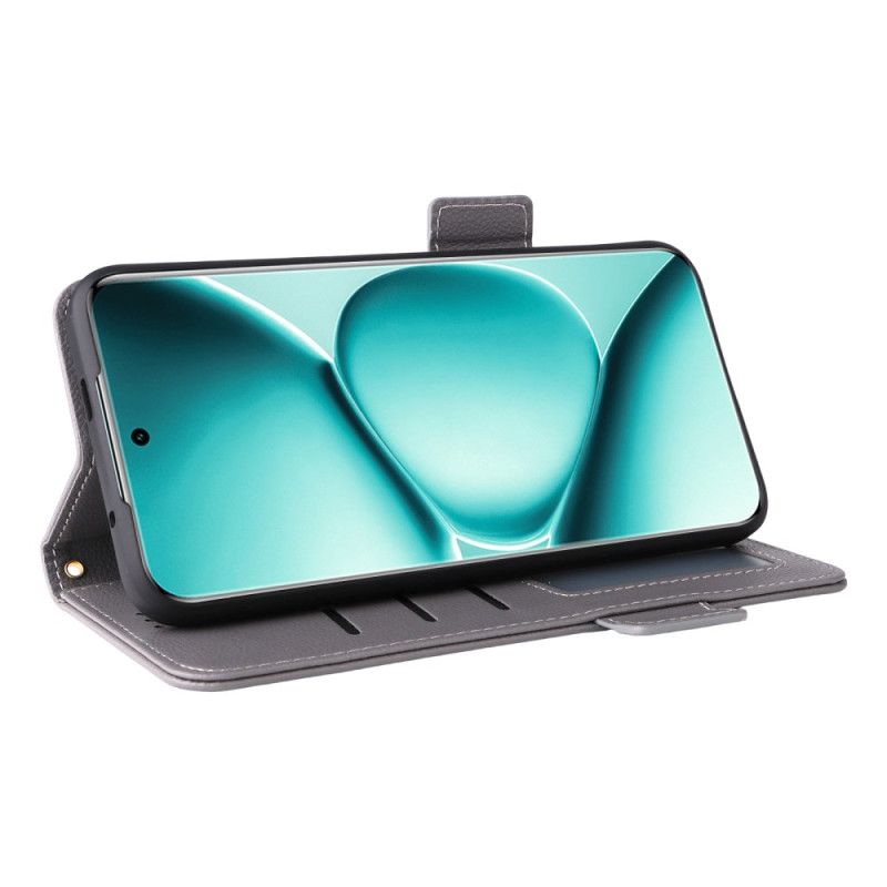 Leren Hoesje Voor Xiaomi Redmi Note 15 Pro Plus 5g Lychee Kunstleer Met Bandje