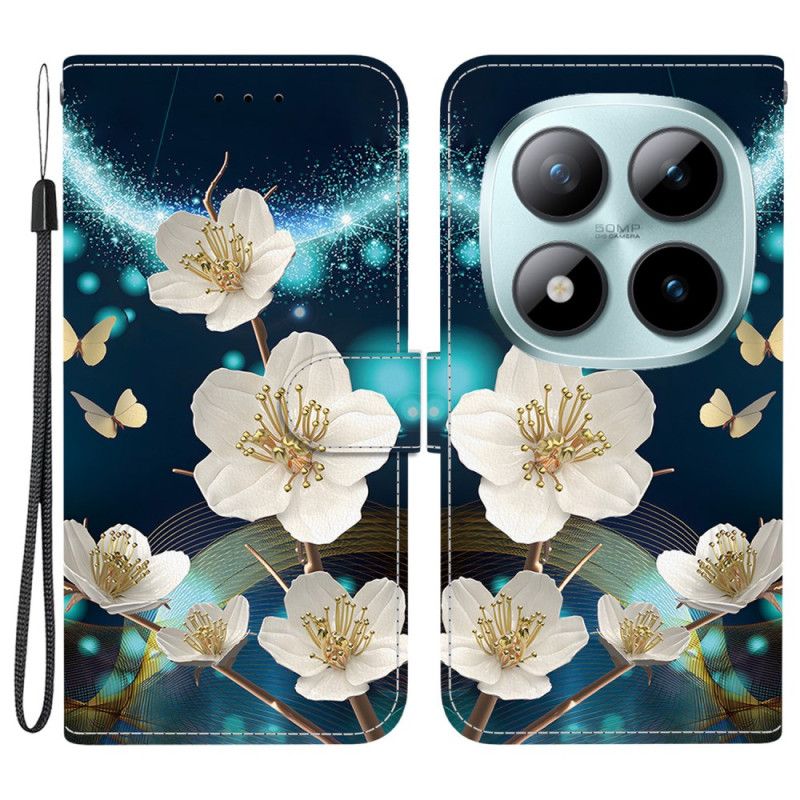 Leren Hoesje Voor Xiaomi Redmi Note 15 Pro Plus 5g Magnolia's