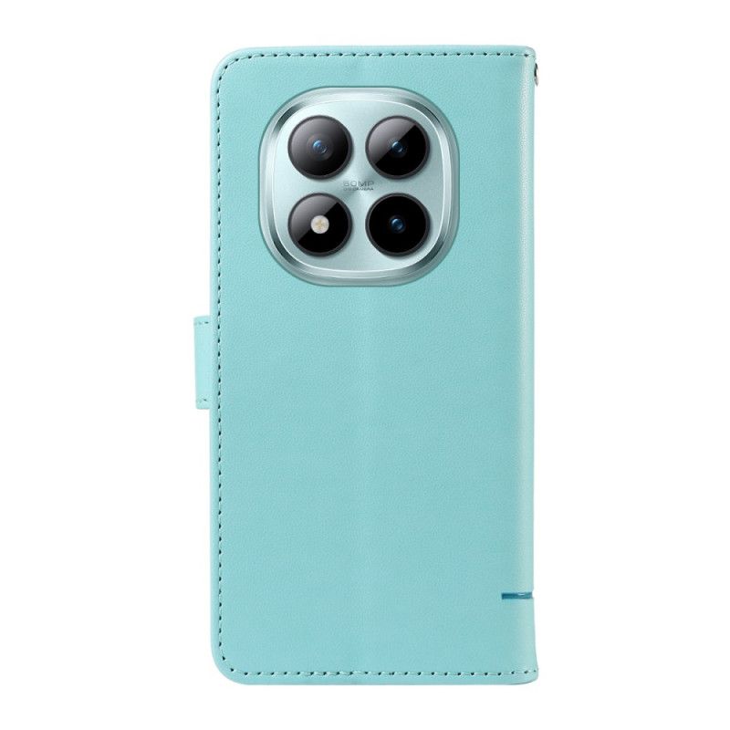 Leren Hoesje Voor Xiaomi Redmi Note 15 Pro Plus 5g Portemonnee Met Gegraveerde Kat
