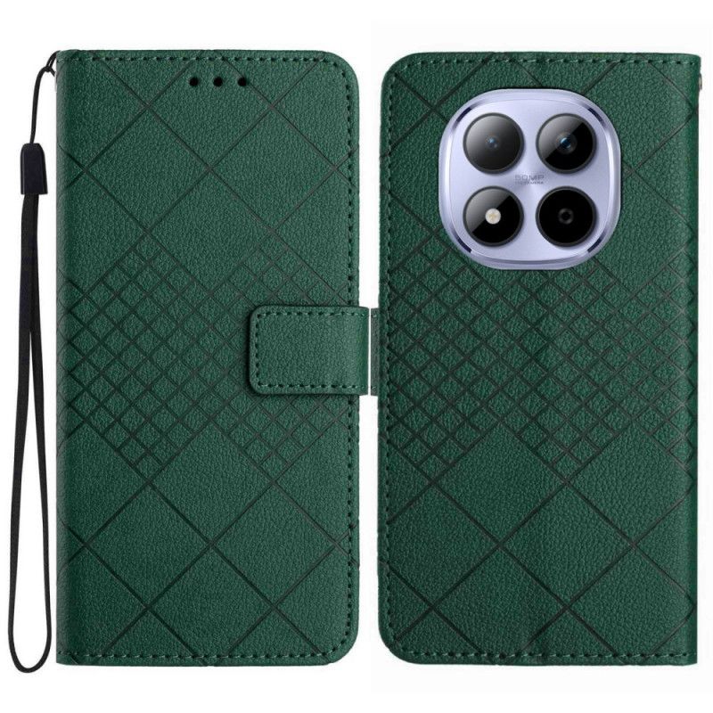 Leren Hoesje Xiaomi Redmi Note 15 Pro Plus 5g Diamanten Bescherming Hoesje