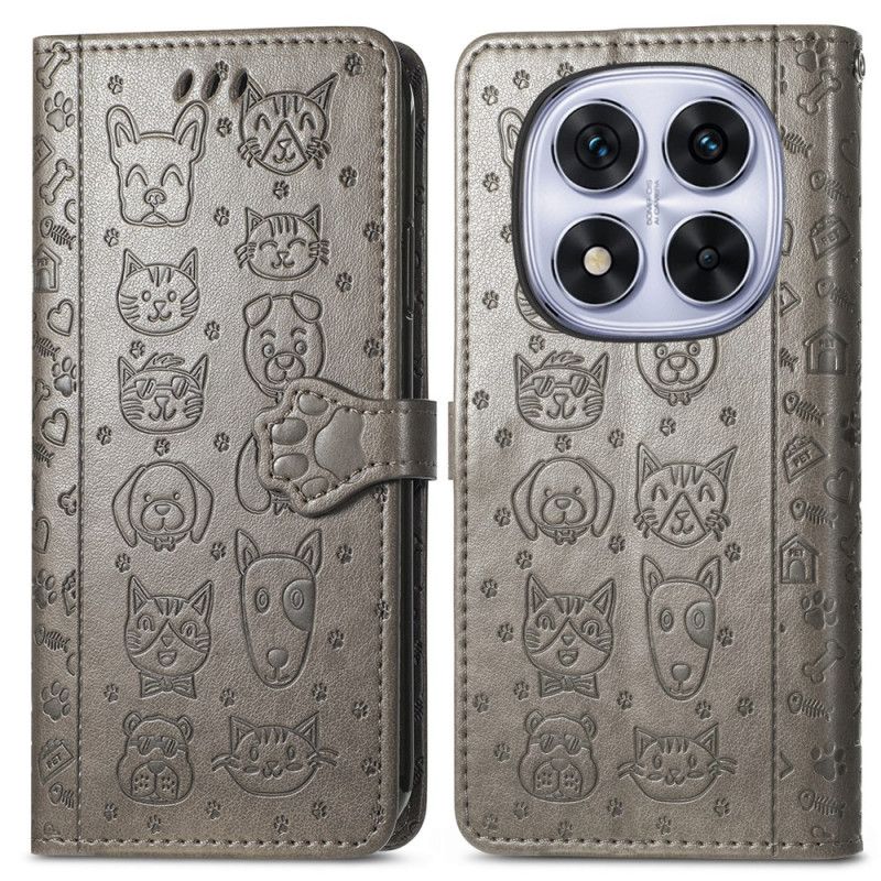 Leren Hoesje Xiaomi Redmi Note 15 Pro Plus 5g Geanimeerde Dieren