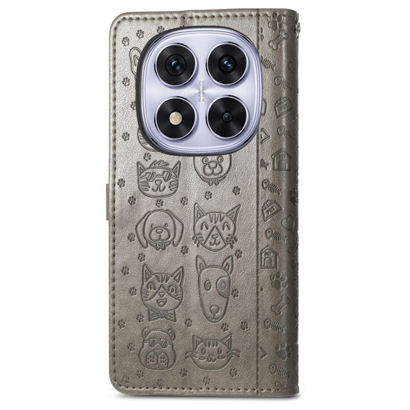 Leren Hoesje Xiaomi Redmi Note 15 Pro Plus 5g Geanimeerde Dieren