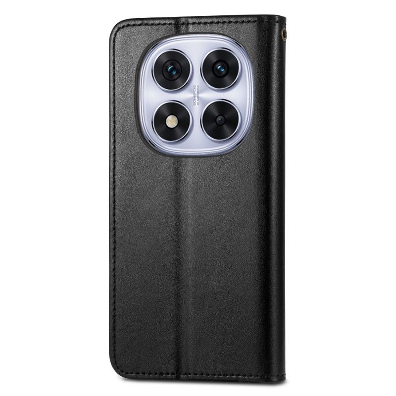 Leren Hoesje Xiaomi Redmi Note 15 Pro Plus 5g Gouden Sluiting