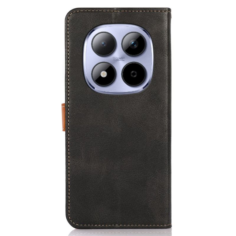 Leren Hoesje Xiaomi Redmi Note 15 Pro Plus 5g Khazneh Gouden Sluiting Bescherming Hoesje