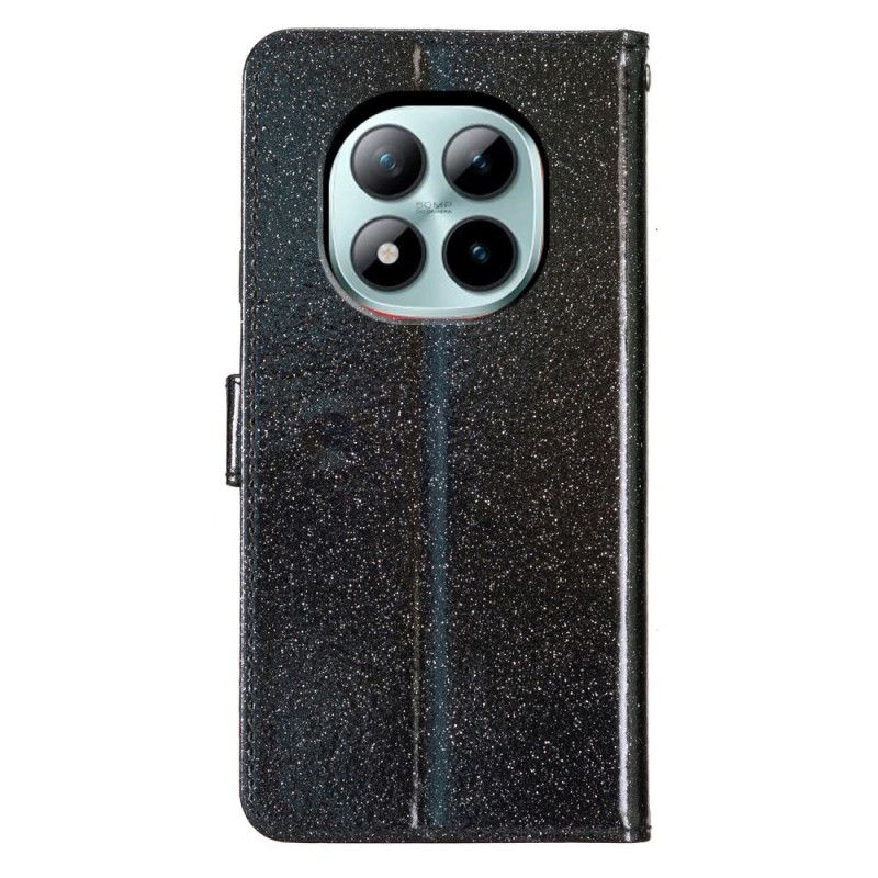 Leren Hoesje Xiaomi Redmi Note 15 Pro Plus 5g Pailletten Bescherming Hoesje