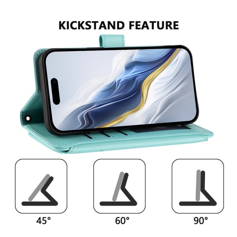 Leren Hoesje Xiaomi Redmi Note 15 Pro Plus 5g Portemonnee Met Bloemenprint Bescherming Hoesje