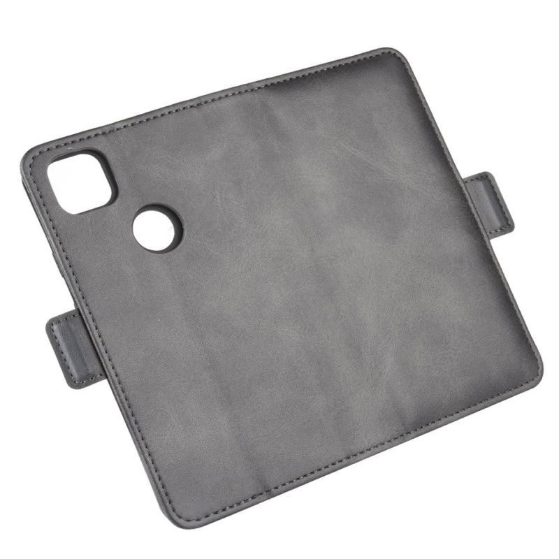 Cover Folio-hoesje Google Pixel 4a Rood Zwart Telefoonhoesje Dubbele Klep