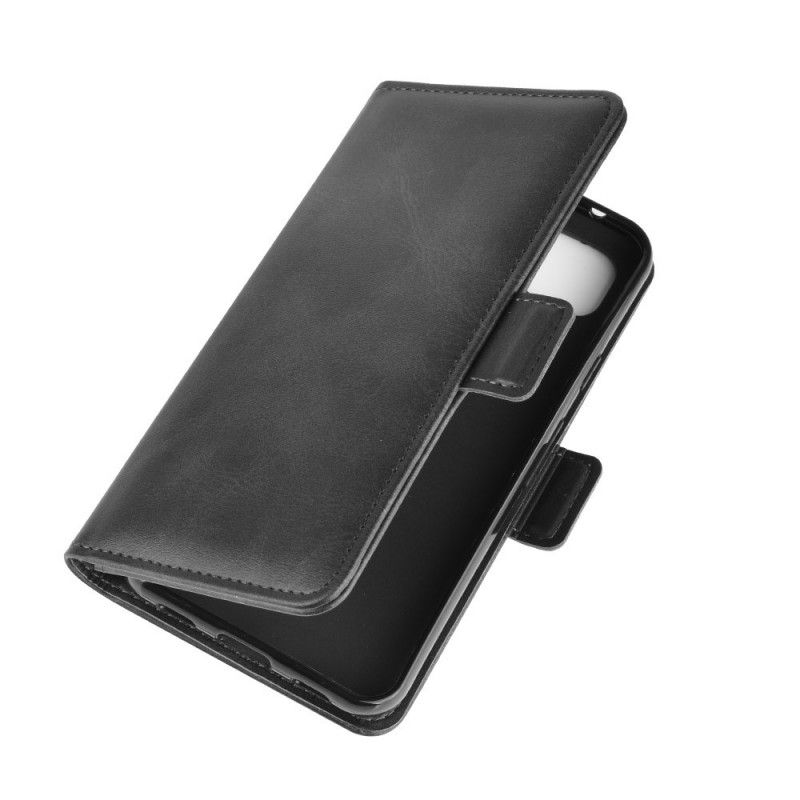 Cover Folio-hoesje Google Pixel 4a Rood Zwart Telefoonhoesje Dubbele Klep