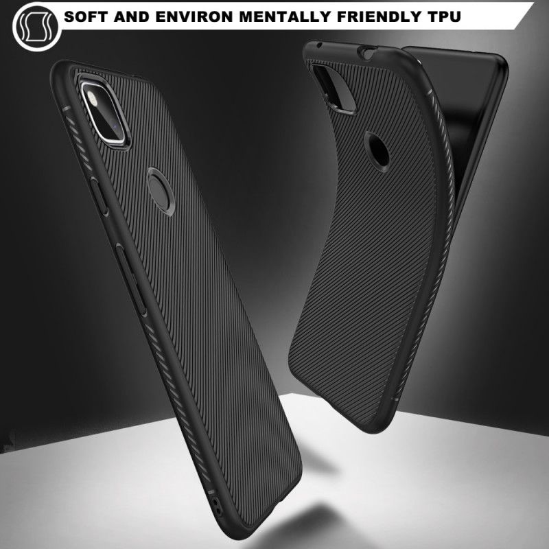 Hoesje Google Pixel 4a Donkerblauw Zwart Keperstof Uit De Jazzserie