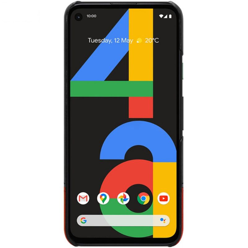 Hoesje Google Pixel 4a Rood Zwart Imak Ruiyi Serie Leereffect