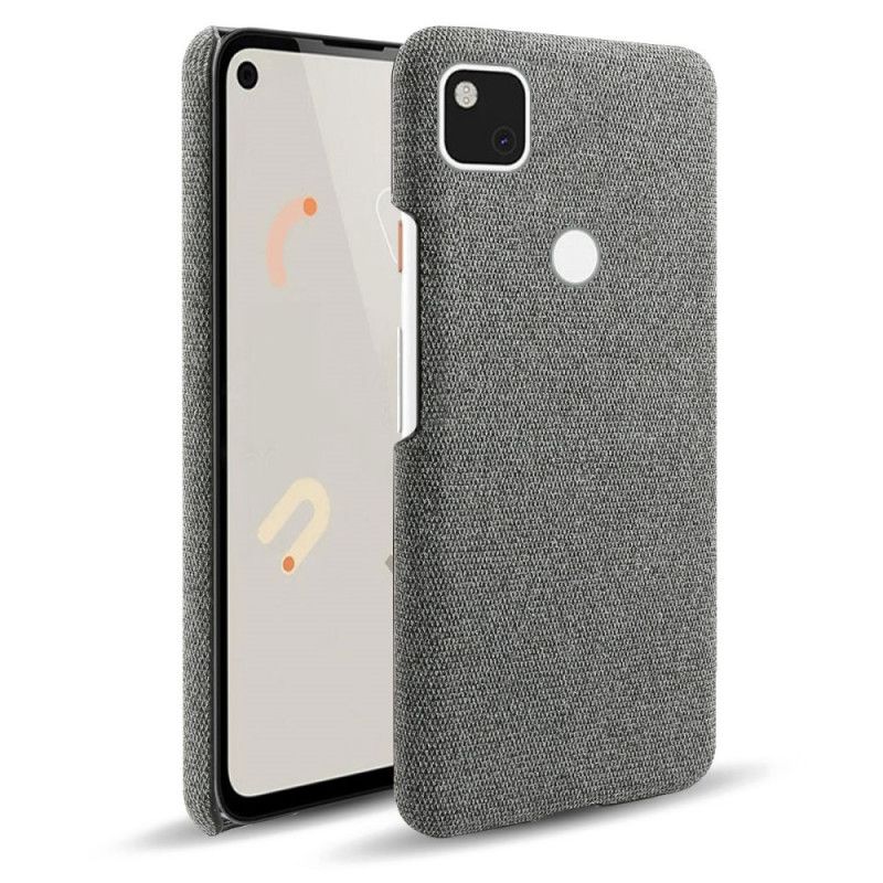 Hoesje voor Google Pixel 4a Grijs Zwart Ksq Stof Textuur