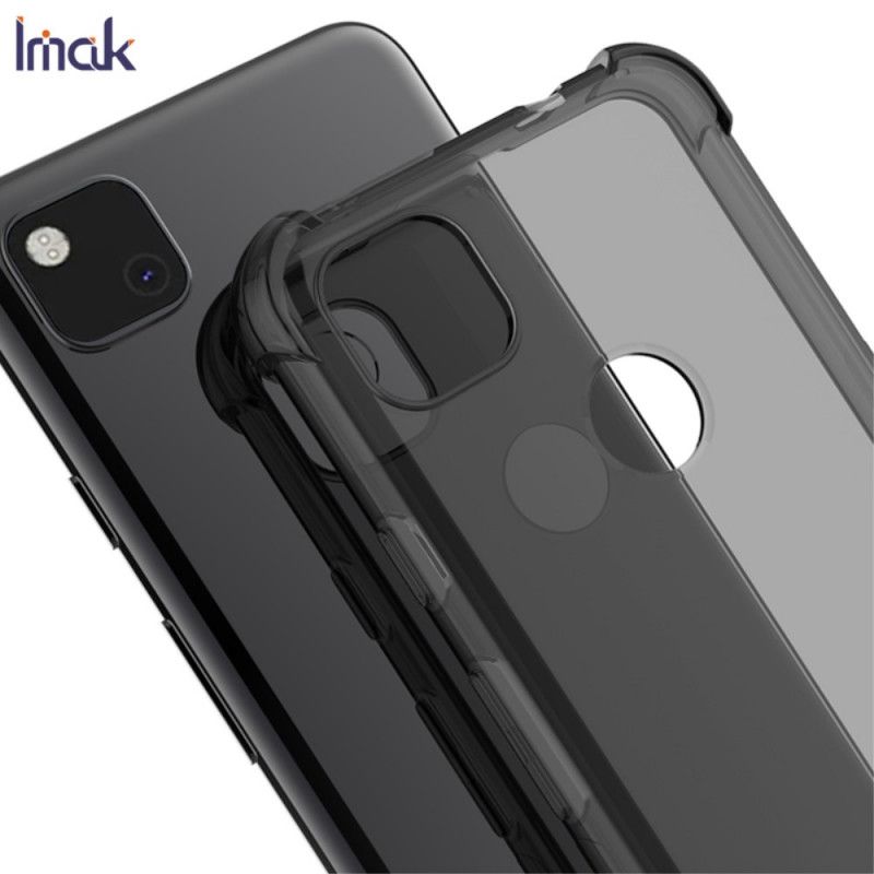 Hoesje voor Google Pixel 4a Transparant Grijs Transparant Zijdeachtig Imak