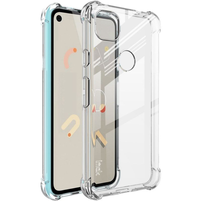 Hoesje voor Google Pixel 4a Transparant Grijs Transparant Zijdeachtig Imak