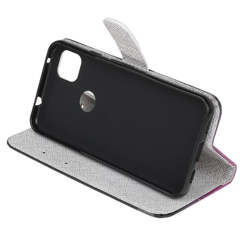Leren Hoesje voor Google Pixel 4a Funky String Katten